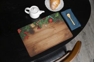 matches21 - Webshop Tischsets Platzsets MOTIV abwaschbar Geschenke Zapfen Holz Weihnachten 126245 26 1 36