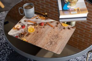 matches21 - Webshop Tischsets Platzsets MOTIV abwaschbar Gewuerze Zapfen Holz Weihnachten 126240 14 1 17
