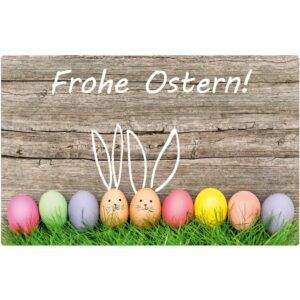 matches21 - Webshop Tischsets Platzsets MOTIV abwaschbar Ostern FROHE OSTERN Osterhasen Ostereier 126267 5 1 20