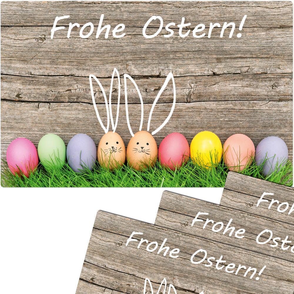 matches21 - Webshop Tischsets Platzsets MOTIV abwaschbar Ostern FROHE OSTERN Osterhasen Ostereier 126267 7 1 15