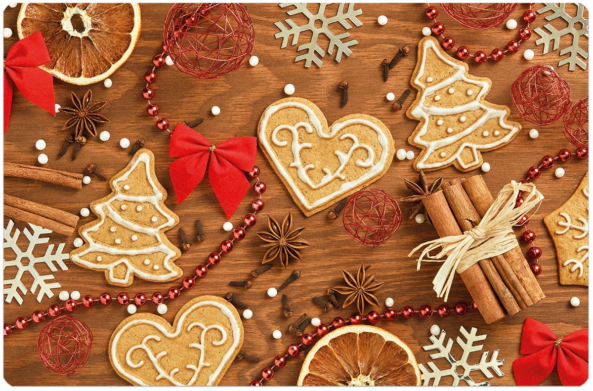 matches21 - Webshop Tischsets Platzsets MOTIV abwaschbar Plaetzchen Perlen Deko Holz Weihnachten 126246 17 1 11