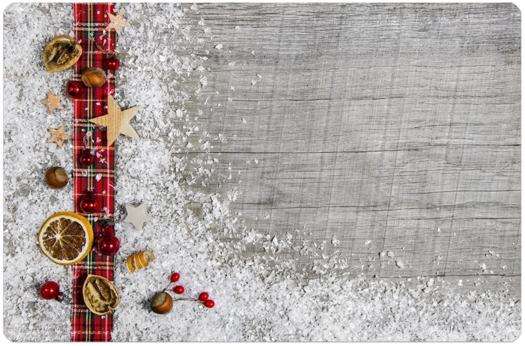 matches21 - Webshop Tischsets Platzsets MOTIV abwaschbar Stoffband Deko Holz Weihnachten 126230 35 1 7