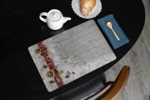 matches21 - Webshop Tischsets Platzsets MOTIV abwaschbar Stoffband Deko Holz Weihnachten 126230 37 1 18