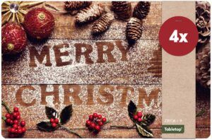 matches21 - Webshop Tischsets Platzsets MOTIV abwaschbar Weihnachten MERRY CHRISTMAS 126234 29 1 12