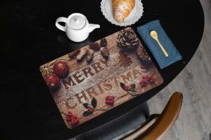 matches21 - Webshop Tischsets Platzsets MOTIV abwaschbar Weihnachten MERRY CHRISTMAS 126234 35 1 18