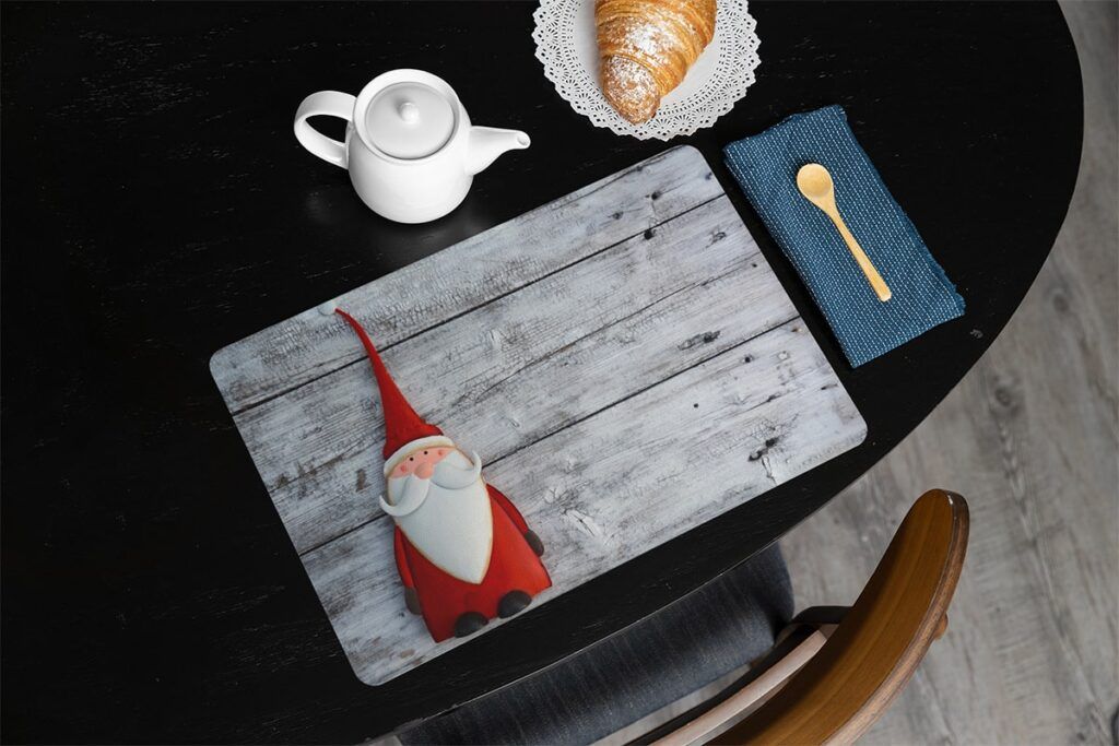 matches21 - Webshop Tischsets Platzsets MOTIV abwaschbar Weihnachten Nikolaus und Holzbrett 126225 15 1 9