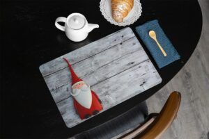 matches21 - Webshop Tischsets Platzsets MOTIV abwaschbar Weihnachten Nikolaus und Holzbrett 126225 15 1 18