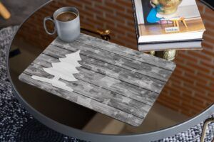 matches21 - Webshop Tischsets Platzsets MOTIV abwaschbar Weihnachten Weihnachtsbaum und Holz 126226 14 1 17