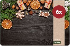 matches21 - Webshop Tischsets Platzsets MOTIV abwaschbar Weihnachtsdeko Gewuerze Holz Weihnachten 126244 10 1 31