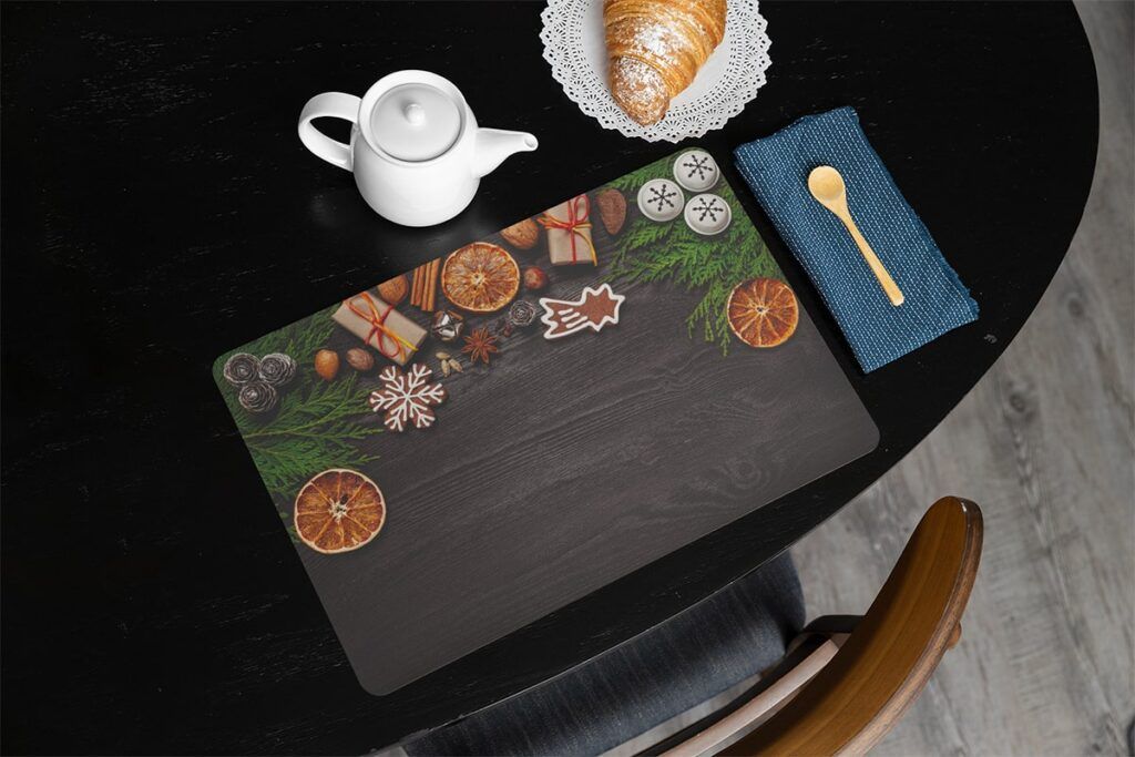 matches21 - Webshop Tischsets Platzsets MOTIV abwaschbar Weihnachtsdeko Gewuerze Holz Weihnachten 126244 14 1 27