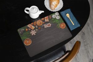 matches21 - Webshop Tischsets Platzsets MOTIV abwaschbar Weihnachtsdeko Gewuerze Holz Weihnachten 126244 14 1 36