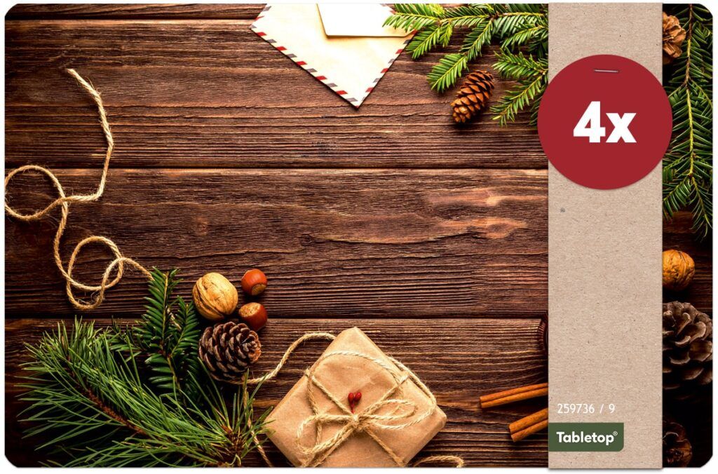 matches21 - Webshop Tischsets Platzsets MOTIV waschbar Geschenk Weihnachtsdeko Holz Weihnachten 126265 9 1 21