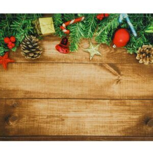 matches21 - Webshop Tischsets Stoff CLOTH waschbar Geschenke Zapfen Girlande Holz Weihnachten 126222 1 35