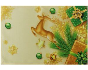 matches21 - Webshop Tischsets Stoff CLOTH waschbar Hirsch Weihnachtsdeko Geschenk Weihnachten 126209 1 1 9