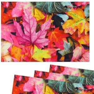 matches21 - Webshop Tischsets Stoff CLOTH waschbar Laub Blaetter Ahornblaetter Herbst bunt 126253 2 1 18