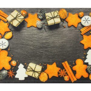 matches21 - Webshop Tischsets Stoff CLOTH waschbar Lebkuchen Gewuerze Tannenzapfen Schiefer 126220 1 38