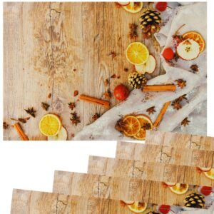 matches21 - Webshop Tischsets Stoff CLOTH waschbar Weihnachtsgewuerze Zapfen Holz Weihnachten 126216 4 1 12