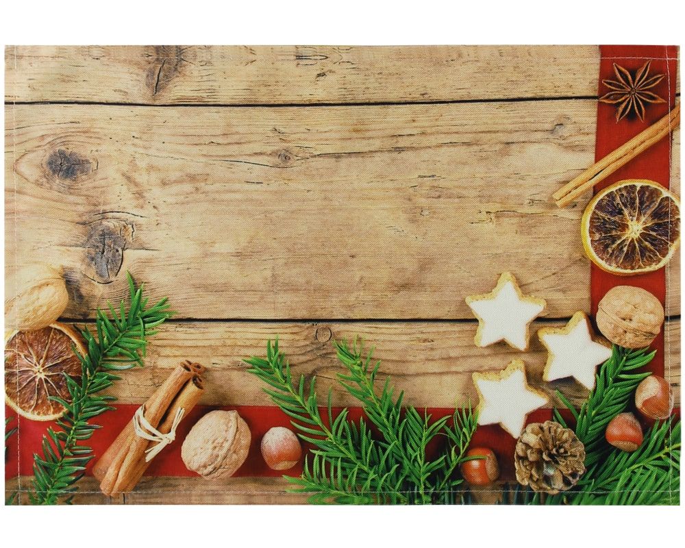 matches21 - Webshop Tischsets Stoff CLOTH waschbar Weihnachtsgewuerze Zimtsterne Weihnachten 126210 1 1 2