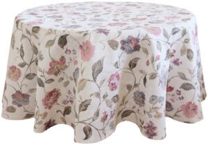 matches21 - Webshop Tischtuch Tischdecke bunte Blumen auf Jaquard Stoff Tischwaesche 170 cm 121143 1 29