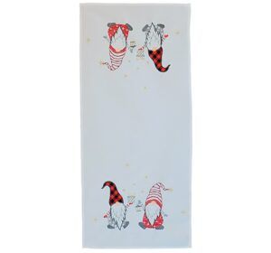 matches21 - Webshop Tischwaesche CARINA Wichtel Winter Stick Mitteldecken weiss bunt Poly 3 Modelle 125835 2 1 8
