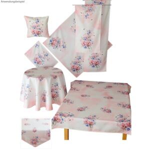 matches21 - Webshop Tischwaesche Heimtextilien Blueten Pastell rosa bunt bedruckt 1 Stk viele Modelle 124088 1 31