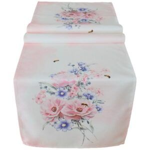 matches21 - Webshop Tischwaesche Heimtextilien Blueten Pastell rosa bunt bedruckt 1 Stk viele Modelle 124088 5 1 36