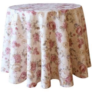 matches21 - Webshop Tischwaesche Heimtextilien Rosen Blueten Jacquard beige bunt 1 Stk viele Modelle 124133 10 1 23
