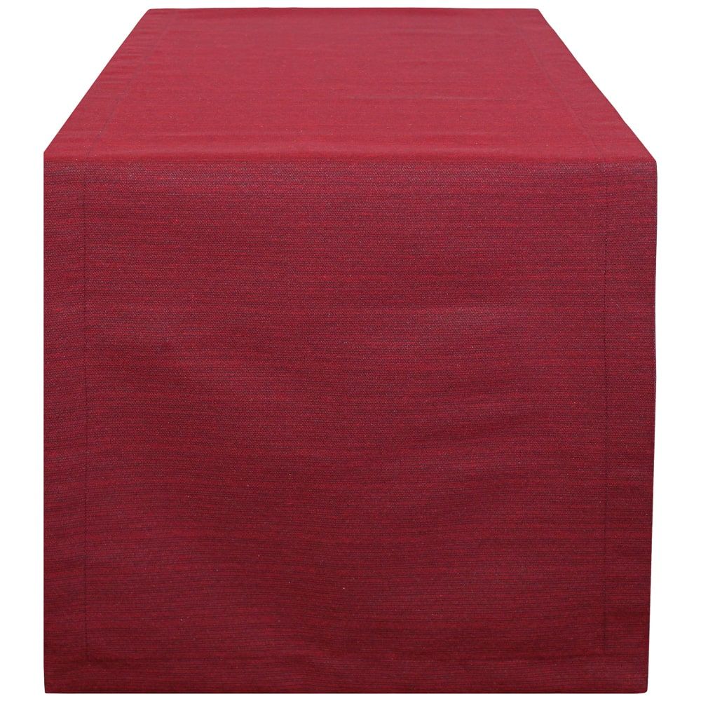 matches21 - Webshop Tischwaesche LEONIE uni Tischlaeufer Mitteldecken rot Poly Baumwolle 2 Groessen 125612 1 1 8