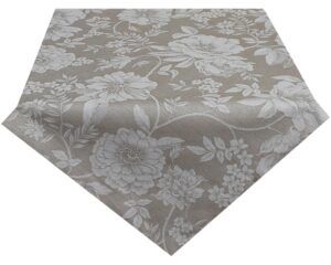 matches21 - Webshop Tischwaesche WANDA Blumen Muster hellbraun Polyester Baumwolle viele Modelle 125596 2 1 19