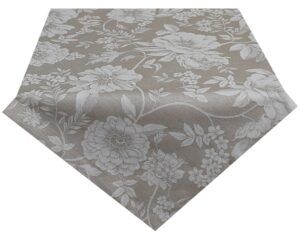 matches21 - Webshop Tischwaesche WANDA Blumen Muster hellgrau Polyester Baumwolle viele Modelle 125598 4 1 20