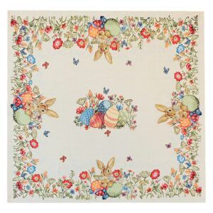 matches21 - Webshop Tischwaesche und Heimtextilien Gobelin Osterhasen Blumen beige 1 Stk viele Modelle 124072 1 1 17