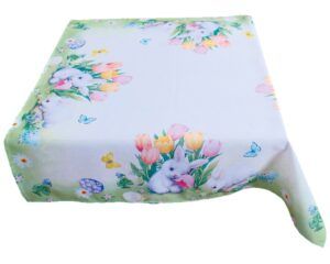 matches21 - Webshop Tischwaesche und Heimtextilien suesse Osterhasen und Tulpen Druck 1 Stk viele Modelle 123757 1 1 5