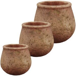 matches21 - Webshop Toepfe Pflanztoepfe Terracotta Gartendeko antik Fruehling braun 1 Stk 2 Groessen 123853 4 1 16