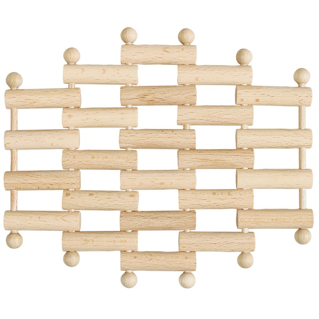 matches21 - Webshop Topf Untersetzer 18x15 5 cm flexibel Holz Kinder Bausatz Werkset Bastelset ab 8 J 105428 1 1