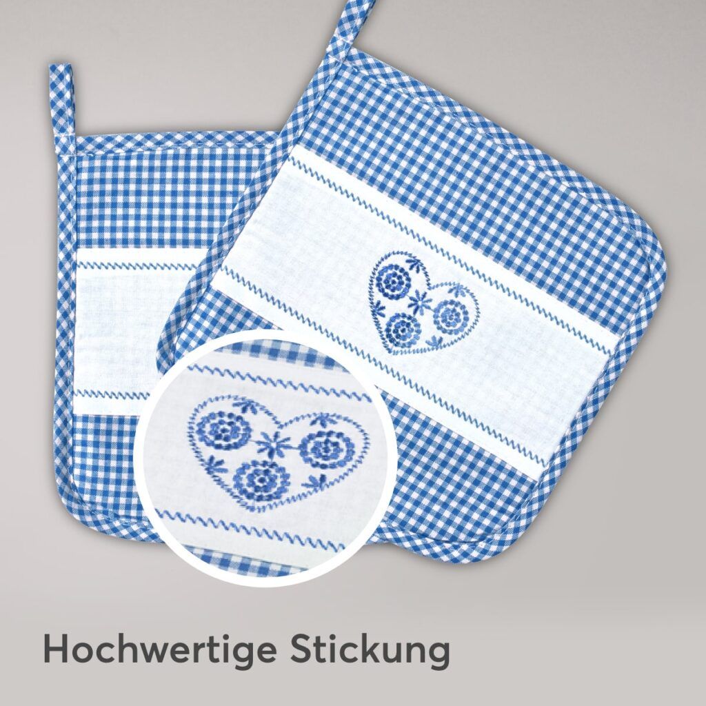 matches21 - Webshop Topflappen 2er Set im Landhausstil hitzebestaendig waschbar 20 20 cm 126657 12 1 63