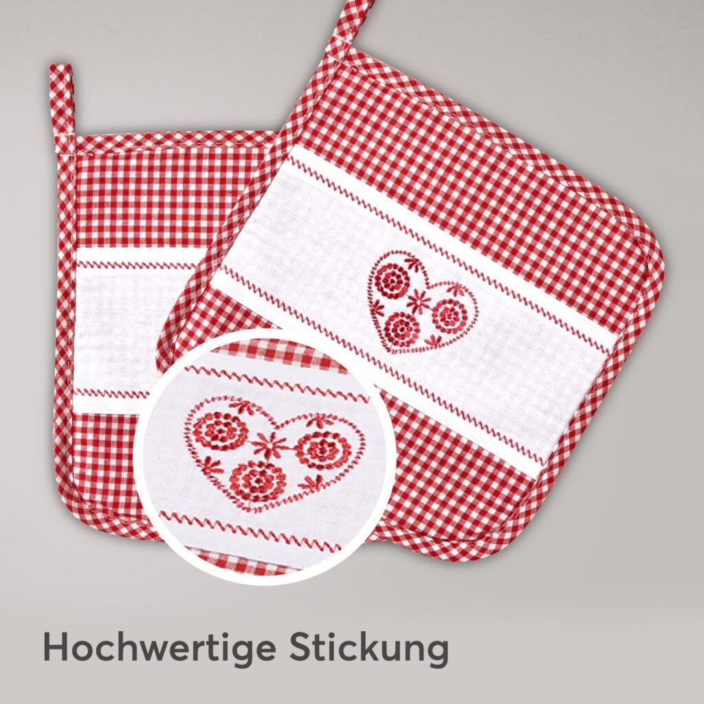 matches21 - Webshop Topflappen 2er Set im Landhausstil hitzebestaendig waschbar 20 20 cm 126657 5 1 61