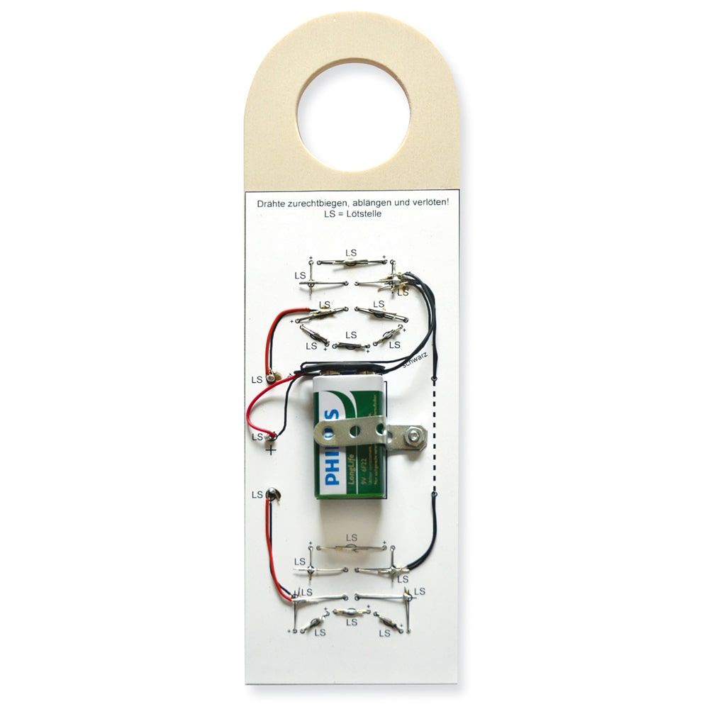 matches21 Tuerhaenger Stimmungsbarometer LED Smiley Elektrobausatz fuer Kinder ab 11 Jahren 118483 1 1