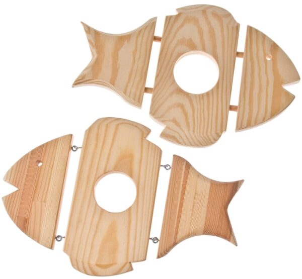 matches21 - Webshop Untersetzer Fisch Topfuntersetzer Topfunterlage Holz Bausatz Kinder ab 10 Jahren 123342 1 1