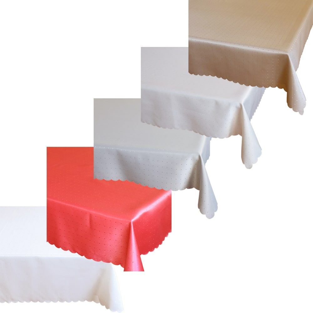 matches21 - Webshop Untertischdecken Unterdecken uni Wellenrand 110x160 cm Polyester viele Farben 124437 1 1