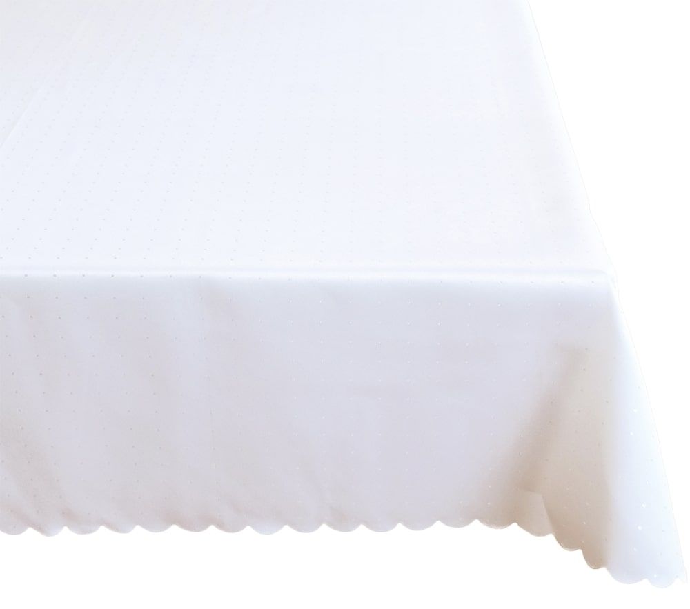 matches21 - Webshop Untertischdecken Unterdecken uni Wellenrand 110x160 cm Polyester viele Farben 124437 1 1 2
