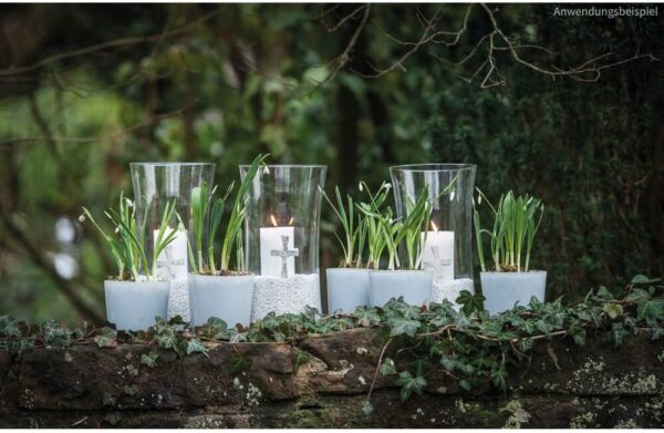 matches21 - Webshop Vasen Glas Dekoglaeser Glasvasen Blumenvasen leicht tailliert 2 Groessen 116057 3 1 18