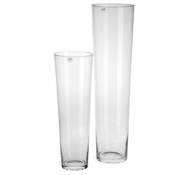 matches21 - Webshop Vasen Glas konisch Dekoglaeser Glasvasen Blumenvasen Bodenvasen hoch 1 Stk 2 Groessen 118440 1 15