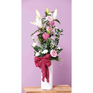 matches21 - Webshop Vasen Keramik weiss hoch rund Blumenvasen Tischvasen Bodenvasen 1 Stk 2 Groessen 118453 5 1 10