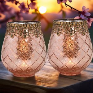 matches21 - Webshop Vintage Kerzenglas Windlicht silber in 3 Groessen Modernes Windlichtglas als Kerzenstaender Laterne und Teelichthalter Boho Kerzenhalter Teelichtglas fuer Wohnzimmer Tisch Deko Balko 82 173