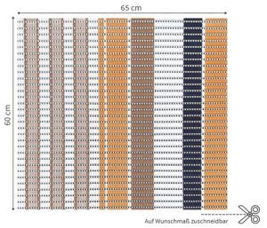 matches21 - Webshop Waschmaschinenauflage NOVA SKY Antirutschmatte Balken Muster 60 cm 124698 3 1 6