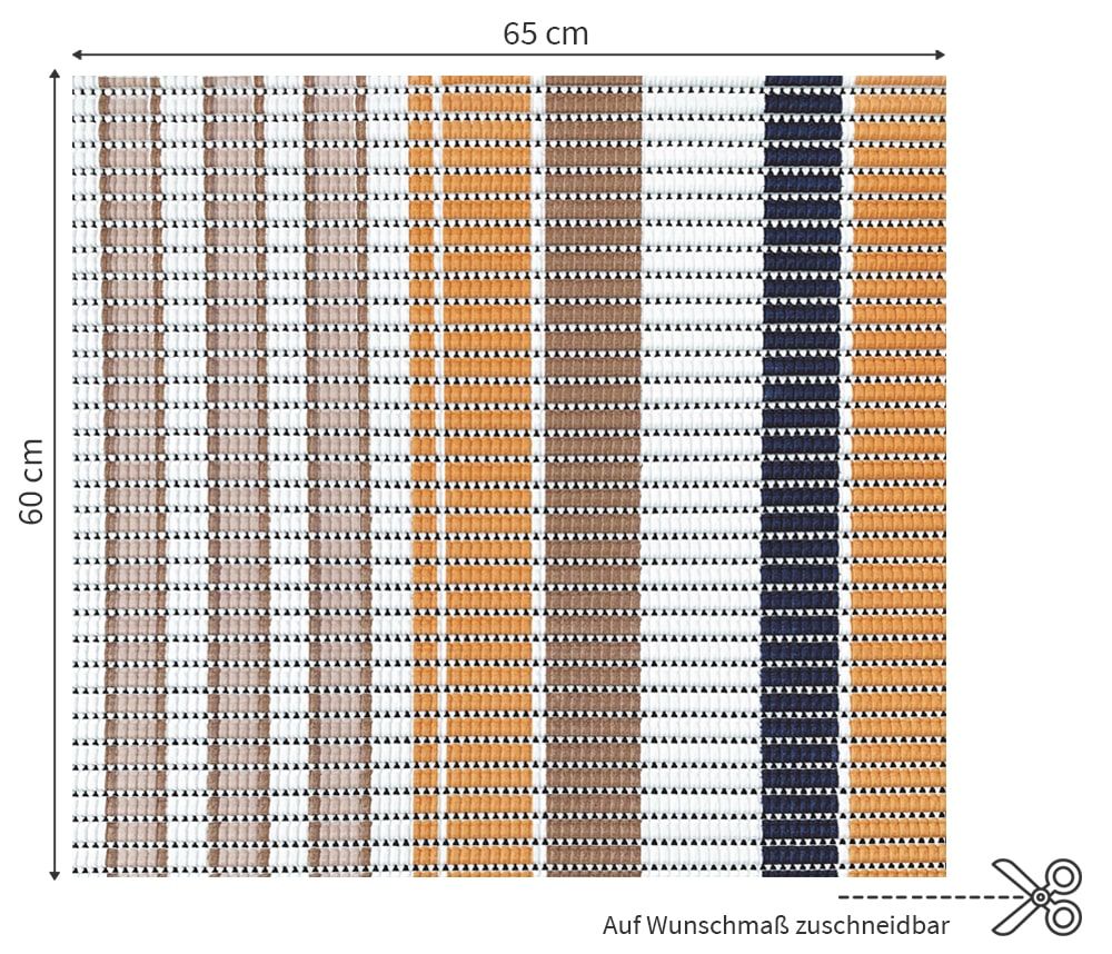 matches21 - Webshop Waschmaschinenauflage NOVA SKY Antirutschmatte Balken Muster 60 cm 124698 3 1 2