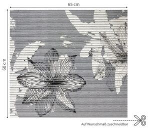 matches21 Waschmaschinenauflage NOVA SKY Antirutschmatte Blume Lilie 60 cm 124699 3 1 6