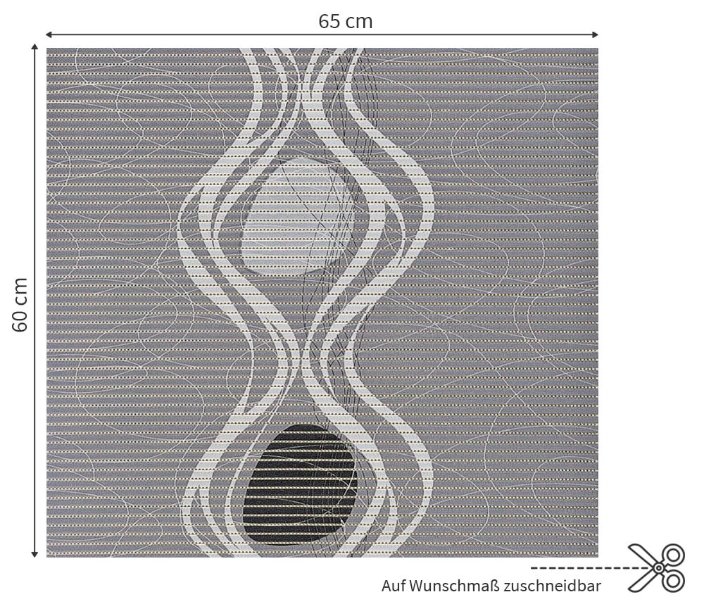 matches21 - Webshop Waschmaschinenauflage NOVA SKY Antirutschmatte Wellen Kreise 60 cm 124702 2 1 2