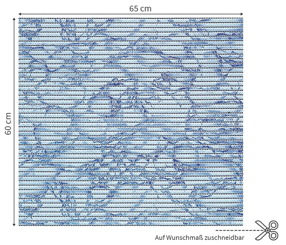 matches21 - Webshop Waschmaschinenauflage NOVA SOFT Antirutschmatte Marmor blau 60 cm 124725 1 1 2