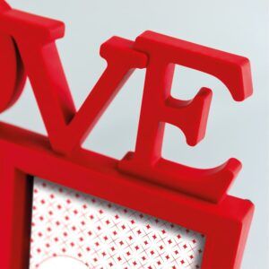 matches21 - Webshop Wechselrahmen 3D Schriftzug LOVE fuer 2 Bilder Kunststoff 1 Stk 10x15 cm 2 Farben 123585 4 1 20